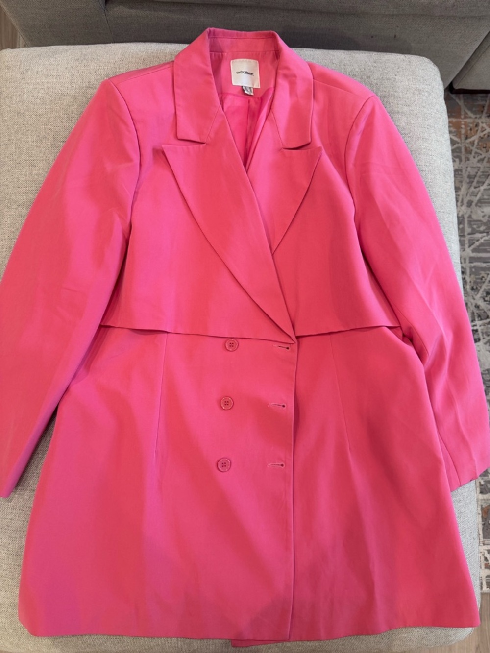 Hot Pink Women's Blazer Coat - Unknown Brand